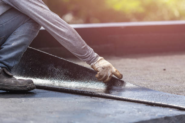 Professional Basement Waterproofing technician working in Pine River, WI